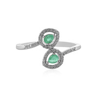 Bague en argent et Emeraude de Russie