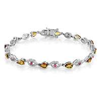 Bracelet en argent et Tourmaline jaune