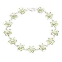 Bracelet en argent et Tourmaline Paraïba