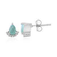 Boucles d'oreilles en argent et Grandidierite