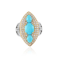 Bague en argent et Turquoise Sleeping Beauty (Dallas Prince Designs)