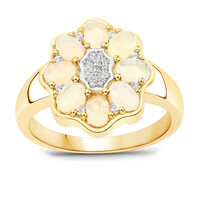 Bague en argent et Opale Welo
