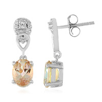 Boucles d'oreilles en argent et Quartz Luna