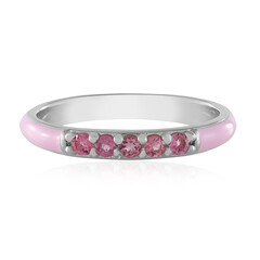 Bague en argent et Tourmaline rose