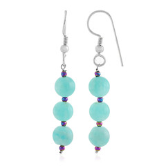 Boucles d'oreilles en argent et Amazonite