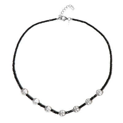 Collier en argent et Quartz blanc