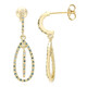 Boucles d'oreilles en argent et Diamant fantaisie