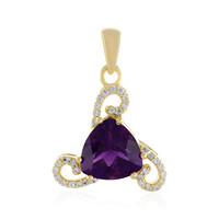 Pendentif en argent et Améthyste de Sibérie
