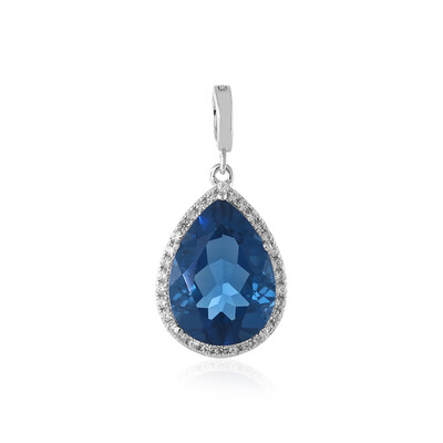 Pendentif en argent et Fluorite à couleur changeante