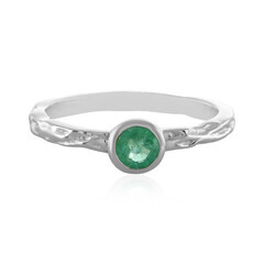 Bague en argent et Emeraude de Russie