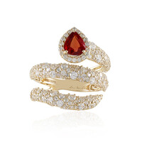 Bague en or et Rubis de Tanzanie (de Melo)