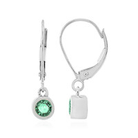 Boucles d'oreilles en or et Emeraude de Colombie