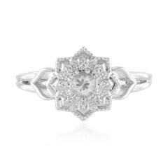 Bague en argent et Saphir blanc