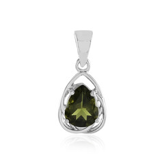 Pendentif en argent et Moldavite