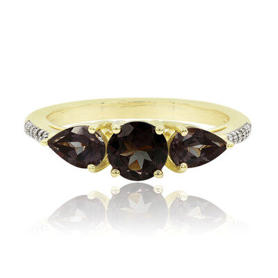 Bague en or et Grenat à couleur changeante
