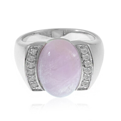 Bague en argent et Kunzite