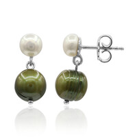 Boucles d'oreilles en argent et Perle de culture d'eau douce (TPC)