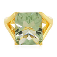 Bague en argent et Améthyste verte