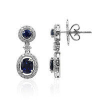 Boucles d'oreilles en or et Saphir bleu (Estée Collection)