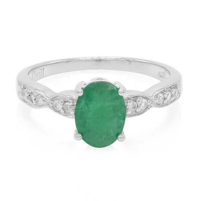 Bague en argent et Emeraude de Bahia