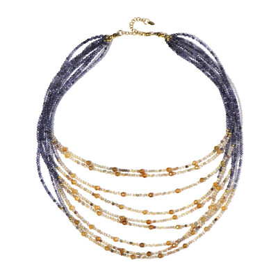 Collier en argent et Iolite (Riya)
