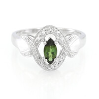 Bague en argent et Tourmaline cuprifère