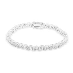 Bracelet en argent et Topaze blanche