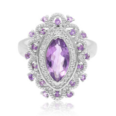 Bague en argent et Améthyste