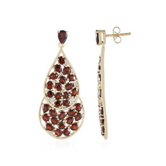 Boucles d'oreilles en argent et Grenat du Mozambique