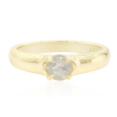 Bague en or et Opale de glace de l'Oregon