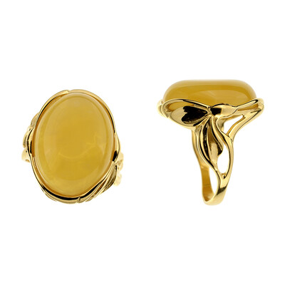 Bague en argent et Ambre baltique (dagen)