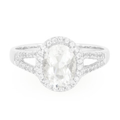 Bague en argent et Pétalite