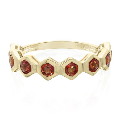 Bague en or et Rubis de Tanzanie