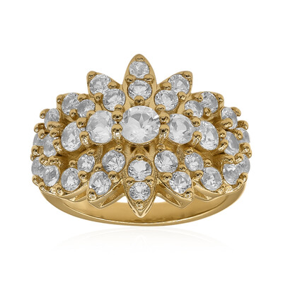 Bague en argent et Topaze blanche