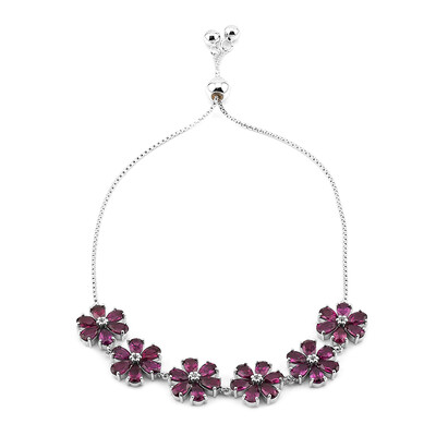Bracelet en argent et Grenat Rhodolite