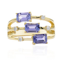 Bague en or et Tanzanite AAA (CIRARI)