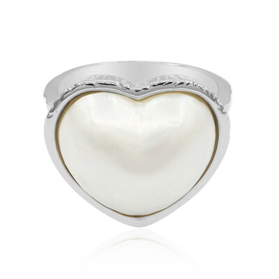 Bague en argent et Perle de Mabé (TPC)