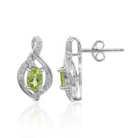 Boucles d'oreilles en argent et Péridot