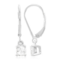 Boucles d'oreilles en argent et Goshénite