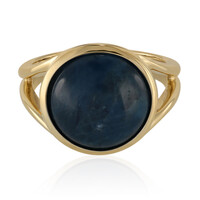Bague en argent et Apatite bleue
