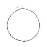 Collier en argent et Rubis de Tanzanie