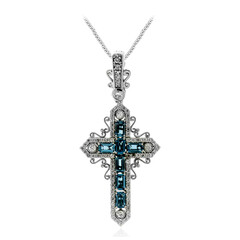 Collier en argent et Topaze bleu de Londres (Dallas Prince Designs)