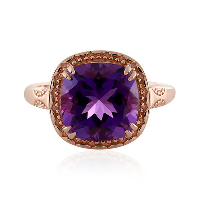 Bague en argent et Améthyste du Maroc