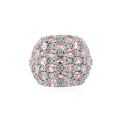 Bague en argent et Morganite de Madagascar