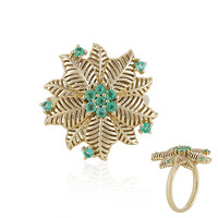 Bague en or et Emeraude de Colombie (Ornaments by de Melo)