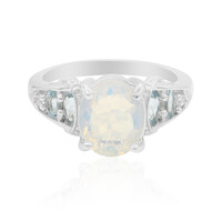 Bague en argent et Opale Welo