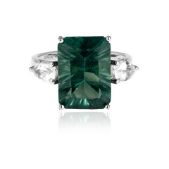 Bague en argent et Fluorite verte