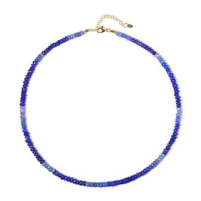 Collier en argent et Opale rose de France