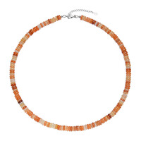 Collier en argent et Aventurine rouge