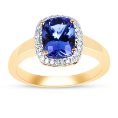 Bague en or et Tanzanite AAA (AMAYANI)